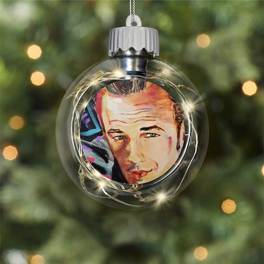 Official Luke Perry Christmas Ornament by Tarantola Art