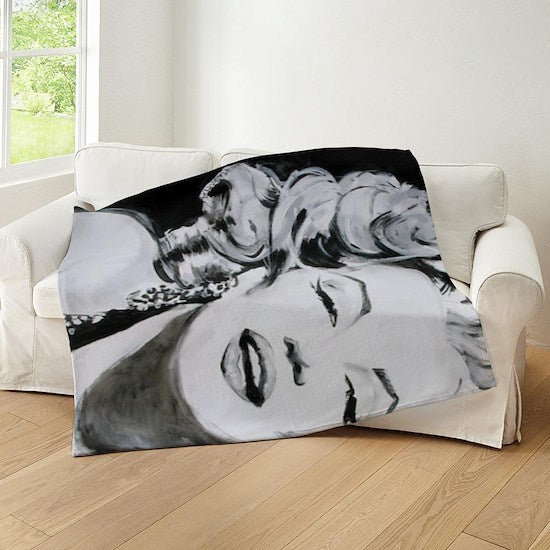 Marilyn Monroe (Black and White) by Tarantola Art