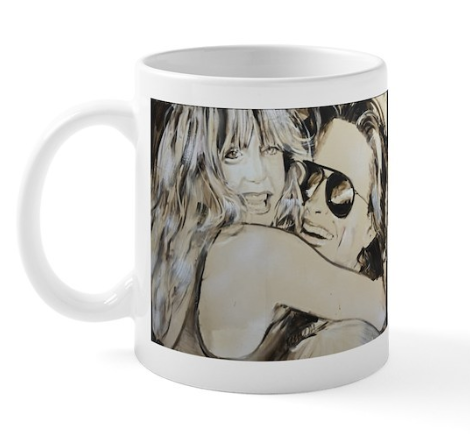 Goldie Hawn Mug by Tarantola Art