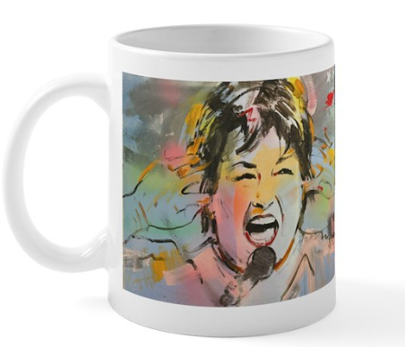 Rosanne Barr Mug by Tarantola Art