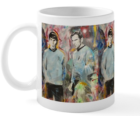 Kirk and Spock Mug by Tarantola Art